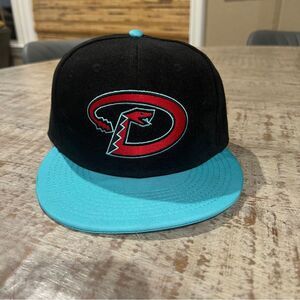 Arizona Diamondbacks Sixth Man Black and Teal Strap Back Hat